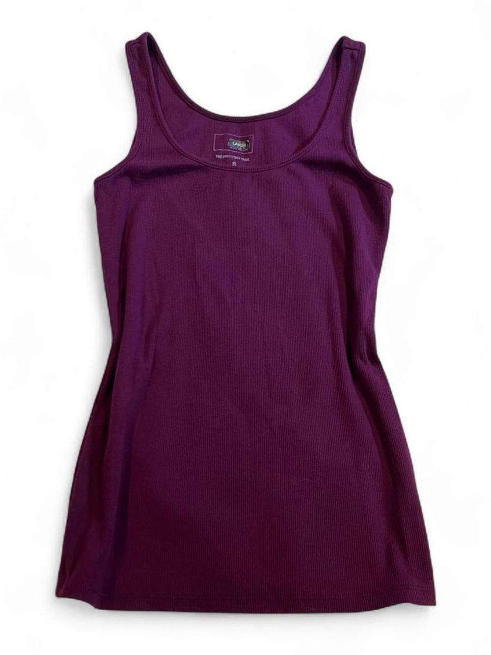 Lavon Plum Cotton Tank Top